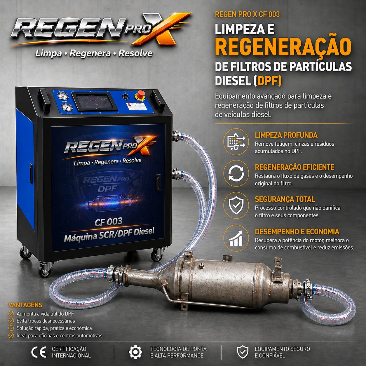 Processo de regeneração DPF
